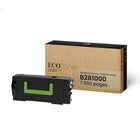 Ecotone - Lexmark B281000 Toner remanufacturé - Rendement Standard - Noir-Couleur: Noir