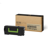 Ecotone - Lexmark B281000 Toner remanufacturé - Rendement Standard - Noir-Couleur: Noir
