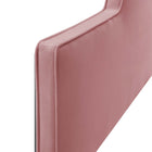 Modway - Dawn Performance Velvet Tête de lit King/King de Californie, Rose poussiéreuse-Assemblée requise