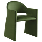 Modway - Talia Performance Velvet Fauteuil à manger - Vert mousse-Velours de performance résistant aux taches