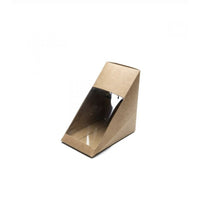 Eco-Packaging - Boîte à sandwich avec fenêtre - Paquet de 800-Boîte triangulaire avec fenêtre