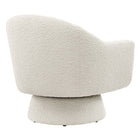 Modway - Astral Tissu Boucle Chaise pivotante - Ivoire-Assemblage minimal requis