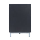 Manhattan Comfort - Ensemble de 2 cheminées modernes Brighton 60 po - Noir et Onyx-16 po L x 60 po l x 24 po H
