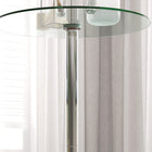 HOMCOM - Table de bar ronde pour 2, assemblage facile pour bar à domicile, cocktail, bistrot - transparent-Assemblage requis 