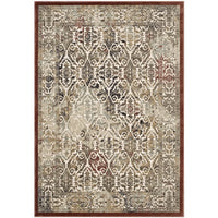 Modway - Hester Vintage turc orné Tapis de 5 pi l x 8 pi L - Brun beige et noyer-Tapis vintage orné de la région turque