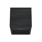 Manhattan Comfort - Ensemble de 2 tables de chevet modernes Evelyn 20" à 1 tiroir - gris charbon-20 po L x 20 po l x 24 po H