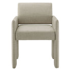 Modway - Daven Tissu Chaise de salle à manger rembourrée in Lin-7