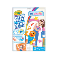 Crayola - Pages à Colourier et marqueurs sans tache Colour Wonder Crayola, Ms. Rachel-Comprend 18 pages à Colourier sur le thème de Ms. Rachel et 4 marqueurs Colour Wonder