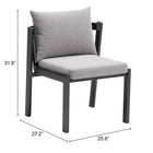 Zuo - Horizon Chaise de salle à manger - Gris - Ensemble de 2-6