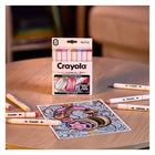 Crayola - 8 marqueurs double pointe à base d'alcool Crayola Colour Collections - Pastel - paquet de 8-Couleurs vives et uniformes sur tous types de papier : profitez d'une application de couleur parfaite sur tous les supports, des pages à colorier de qualité AU papier d'imprimante ordinaire