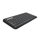 Logitech - Pebble Keys 2 K380s clavier sans fil Bluetooth multidispositif, raccourcis personnalisables, fin et portable - Graphite-Défiez l'ennui: avec son design fin, ses multiples coloris et sa technologie plus intelligente, ce clavier Bluetooth de la collection Pebble 2 vous permet d'exprimer vos émotions et de vous démarquer

