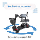 Journey - Adventure Scooter électrique - bleu-Le composant le plus lourd ne pèse que 33 lb pour un chargement et une manipulation plus faciles