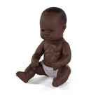 Miniland - Poupée nouveau-né anatomiquement correcte - 12-5/8" - Fille africaine-Articulé, peut être baigné et légèrement parfumé.