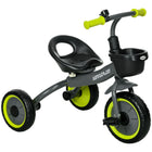 Qaba - Tricycle pour enfants 2-5 ans, vélo pour tout-petits avec siège réglable - noir-Siège réglable pour s’adapter aux besoins de votre enfant 