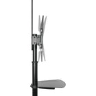 Fellowes - Support TV mobile - Noir-Écran inclinable à 20° (portrait ou paysage) pour réduire l'éblouissement