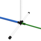 PawHut - Ensemble d’équipement d’agilité pour chien 2 pièces avec piquets de slalom, blanc-Le sifflet facilite l'entraînement efficace aux commandes à distance 