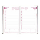 Brownline - 2027 agenda quotidien avec reliure collée et couverture rigide imitation lézard – 8 po x 5 po – noir-Reliure par collage avec couverture rigide aspect lézard