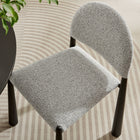 Modway - Hayley Tissu rembourré Fauteuil d’appoint de salle à manger - Chameau Noir-Glissières de plancher ajustables non marquées