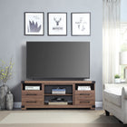 Manhattan Comfort - Meuble TV traditionnel Richmond 60 po - Marron-Recommandé pour un téléviseur jusqu'à 56 pouces
