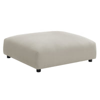 Modway - Solace Modulaire Tissu rembourré Ottoman - Lin-Ottoman carré modulaire