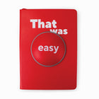 Staples - Cahier That was easy - 5.7 po l x 8.26 po H - lignées - 80 feuilles-80 feuilles lignées, 160 pages