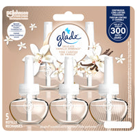 Glade - Branchées Huile parfumée Recharge - Fine caresse de Vanille - Paquet de 5-PARFUM DE LONGUE DURÉE - profitez d’un parfum qui dure jusqu’à 60 jours* avec les recharges Glade Branchées (* par recharge, réglé au niveau d’intensité le plus faible)