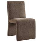 Modway - Emory Tissu tapis Fauteuil d’appoint de salle à manger - Mocha-Chaise pantoufle polyvalente