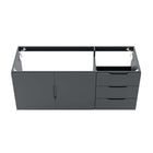 Modway - Vitality 48" Armoire de lavabo de salle de bain compatible double ou simple (non inclus) - Gris-8