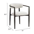 Zuo - Midori Chaise de salle à manger - Blanc-6