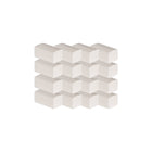Globe Commercial - Serviettes pliées simples SF250WHT - Blanches - 250 feuilles/paquet - Paquet de 16-Convient aux distributeurs universels