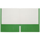 Staples - Portefeuille à 2 pochettes - Lot de 25 - Vert-paquet de 25