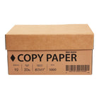 Papier à copies, 20 lb, 8,5 po l x 11 po H, 500 feuilles/rame, 10 rames par caisse-Poids : 20 lb