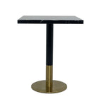 Plata Import - Table de bar carrée Silver Import Ruby - Faux marbre-Table à manger (24″Ø)
