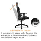 COUGAR Chaise de jeu inclinable et pivotante Armor Elite - Eva-Tension d'inclinaison réglable