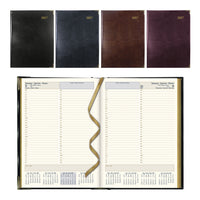 Brownline - 2027 agenda quotidien Executive avec reliure cousue – 10 3/4 po x 7 3/4 po – couleurs assorties – trilingue-12 mois: janvier 2027 à décembre 2027