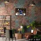Roberto Luongo 20x29 Canucks Glove Save-H - Toile encadree - 31" x 22"-Sous licence officielle de la LNH et de l'AJLNH