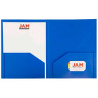 JAM Paper - Chemises robustes à 2 pochettes - bleu - Paquet de 6-Quantité : 6 dossiers par paquet | Un pour chaque sujet et projet