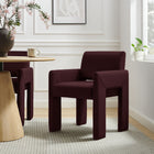 Modway - Daven Cuir végane Fauteuil à manger in Mûrier-Coussin en mousse haute densité