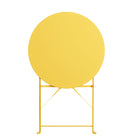 Lausaint - Ensemble de bistro pliable trois pièces - Jaune-Utilisation multifonctionnelle : cet ensemble de jardin pliant deux places s’intègre harmonieusement à tous les styles de décoration et convient aussi bien à l’intérieur qu’à l’extérieur. Il est idéal pour agrémenter et agrémenter vos jardins, vérandas, terrasses ou balcons.