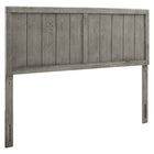 Modway - Robbie Bois Tête de lit King, Gris-Tête de lit King Wood