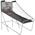 Homcom - Double Shots Système De Basketball Arcade Pliable Pour Deux Joueurs-Système de basket arcade Double Shot, compteur électronique LED avec sons et minuterie  