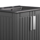 Modway - Augusta 24" Vanette de salle de bain - Gris Noir-8