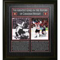 Sidney Crosby and Paul Henderson 8x10 Canada's Greatest Goal Photos - Impression encadree - 24" x 27"-Qualité supérieure - 8x10 framed