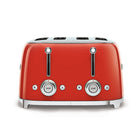 SMEG - Grille-pain 4 tranches 4x4 - rouge-Obtenez un confort optimal avec le popup de tranches automatique.