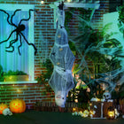 HOMCOM - Momie suspendu décoration d'Halloween 4.7 ft avec toile d'araignée-Il se tordra le corps en sentant les gens se rapprocher  