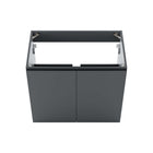 Modway - Bryn Fixation murale de 30" Vanité de salle de bain (lavabo non inclus) - Gris-7