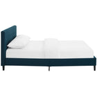 Modway - Linnea Lit plein, Azure-Tête de lit en polyester touffé