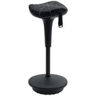 Vinsetto - Tabouret oscillant sans dossier à hauteur réglable - noir-Conception sans dossier favorisant l’assise active et une posture correcte, en sollicitant les muscles du tronc