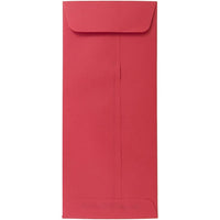 JAM Paper Enveloppes-pochettes Brite Hue, papier recyclé à fermeture gommée, 4 1/8 x 9 1/2 po, rouge festif, paquet de 1000-Rouge festif