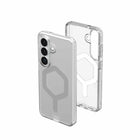 UAG - Étui Plyo transparent avec aimants pour Samsung Galaxy S26, Ice/Silver-Accès facile à l'écran tactile et aux ports